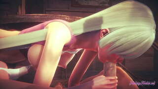 Нанацу али Тайзай Хентаи - Елизабет је срање и продире унутра